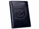 Leather passport wallet (Passport cover + wallet), Темно-синий